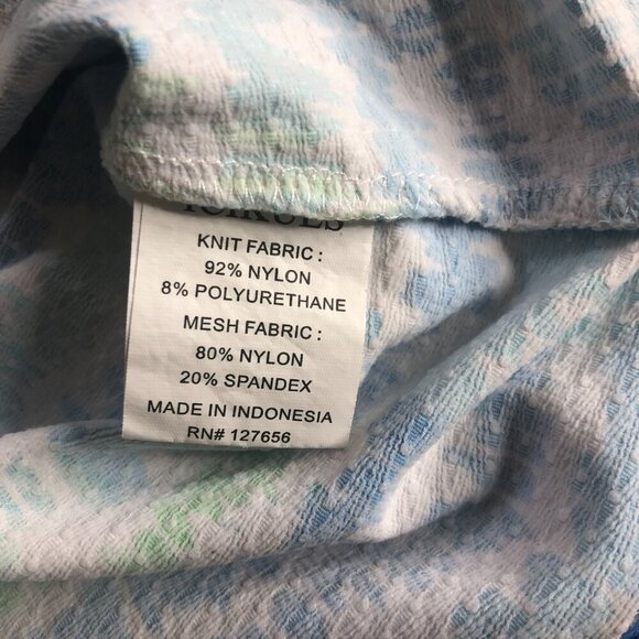 ICIKULS Cap Sleeve Golf Shirt, Blue, Green, White, Size L - Picture 2 of 7